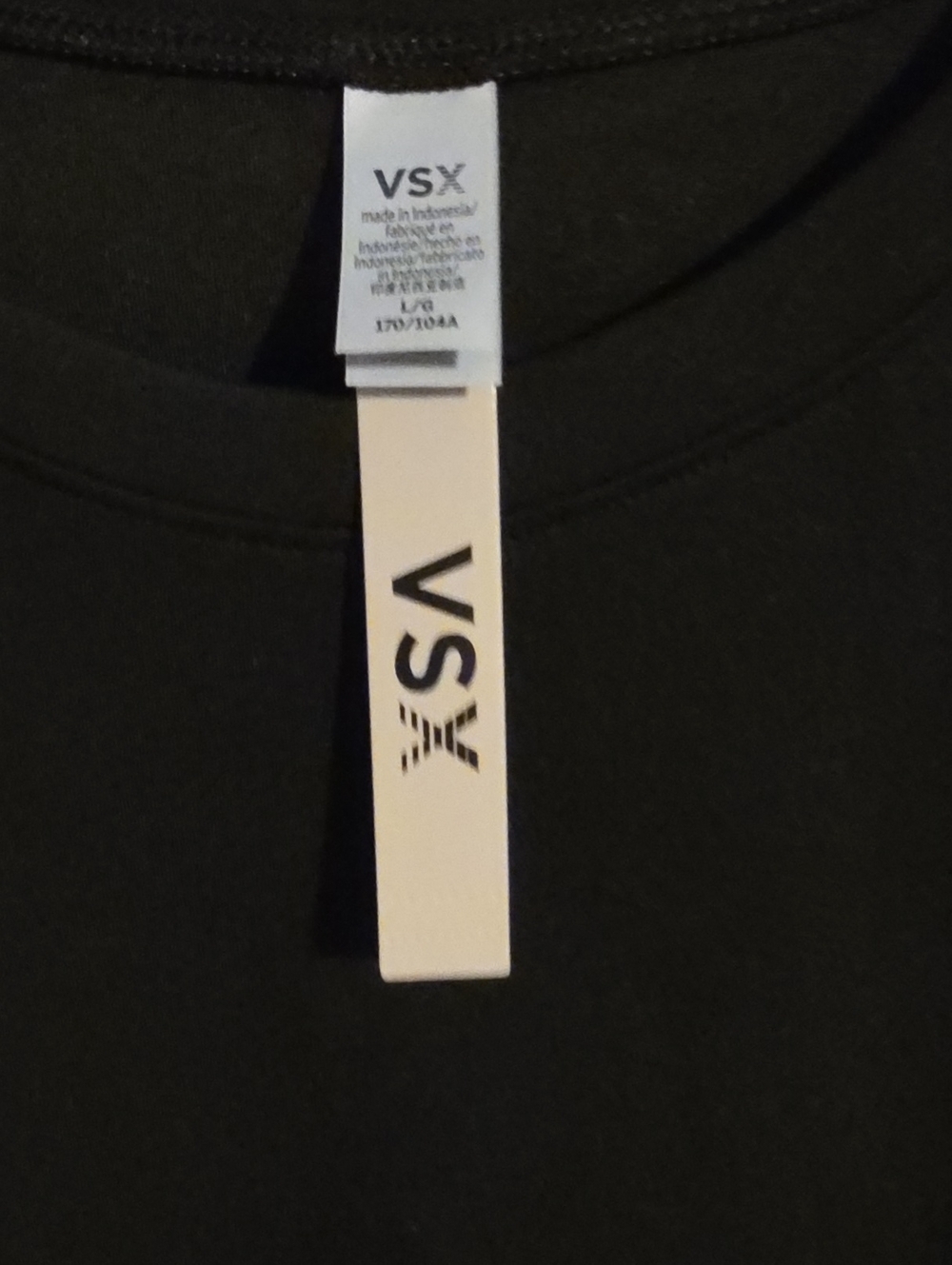 VSX Black Short Sleeve Crew Neck Tee